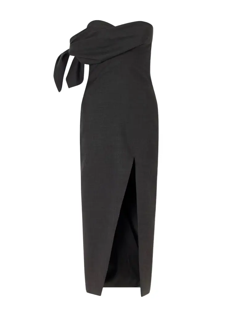 Givenchy Bow-detailed Wool Midi Dress
