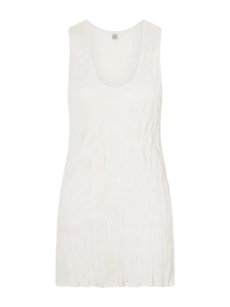 TOTEME Crinkled Viscose Knit Tank