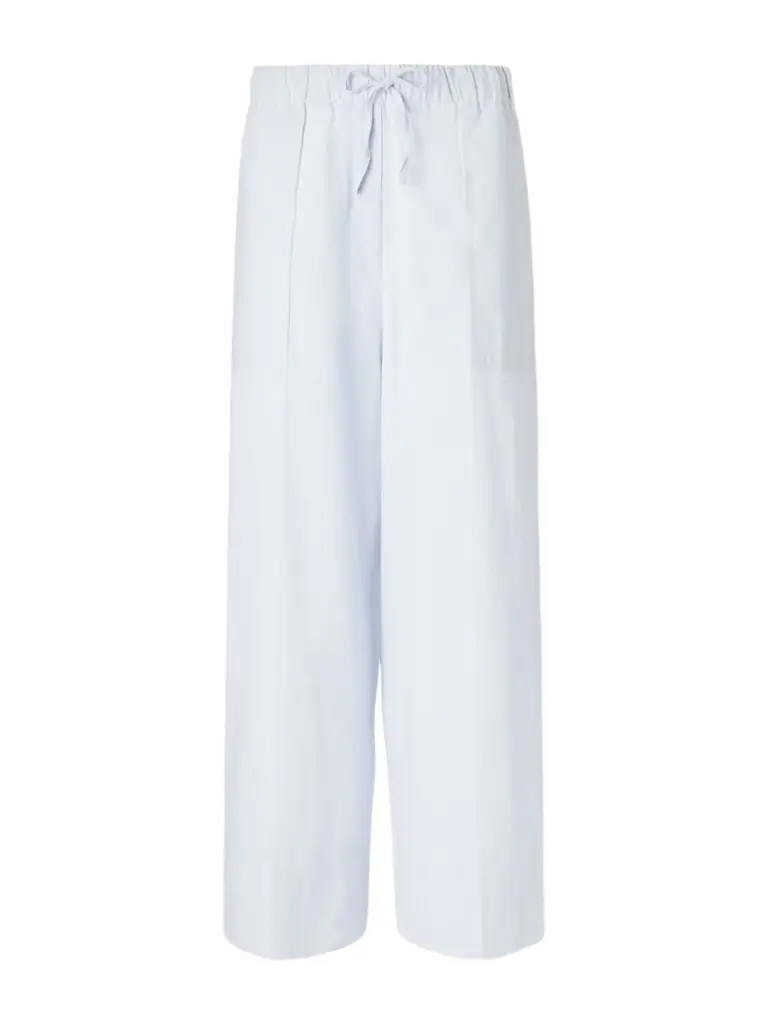 TOTEME Cotton And Linen-blend Wide-leg Pants