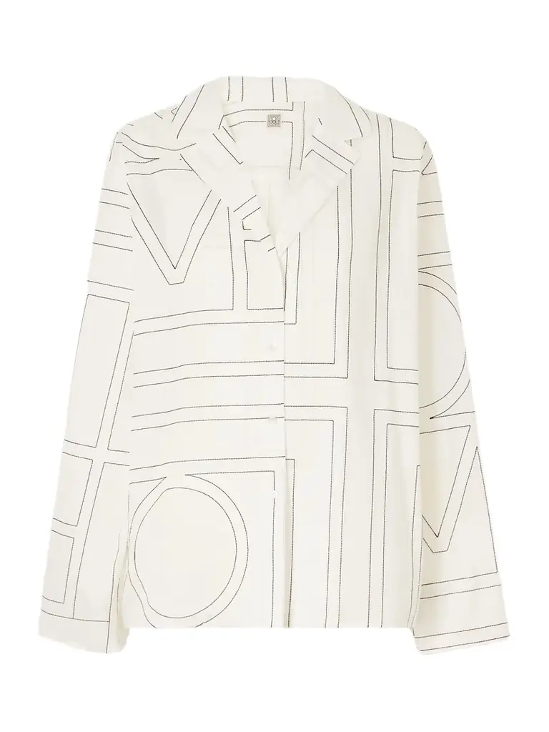 TOTEME Embroidered Organic Cotton And Lyocell-blend Shirt