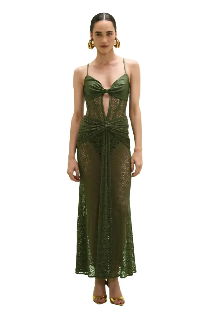 PatBo SIRENA MESH MAXI DRESS