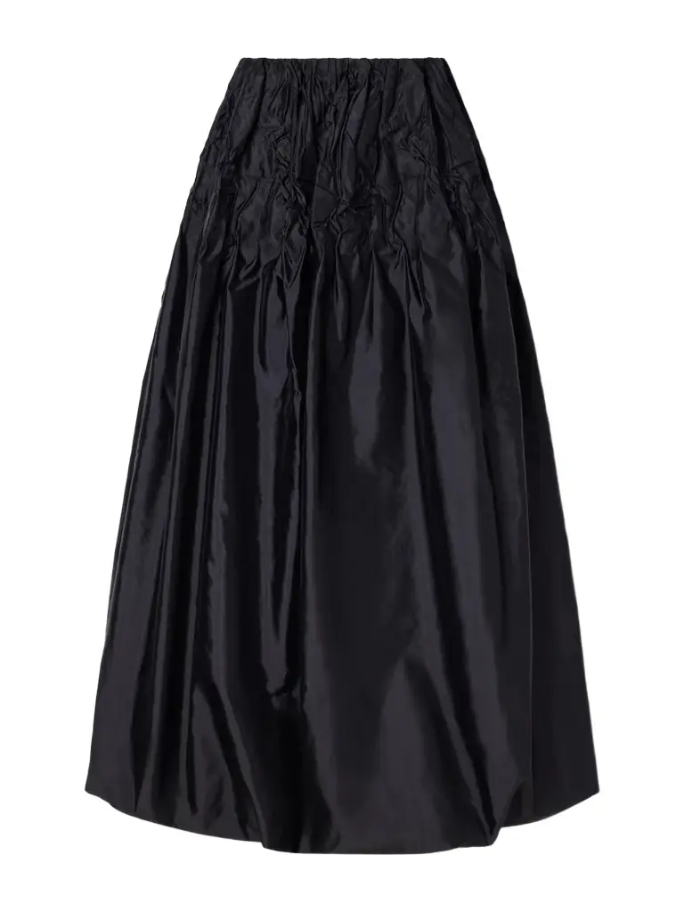 Kallmeyer Linder Crinkled Taffeta Maxi Skirt