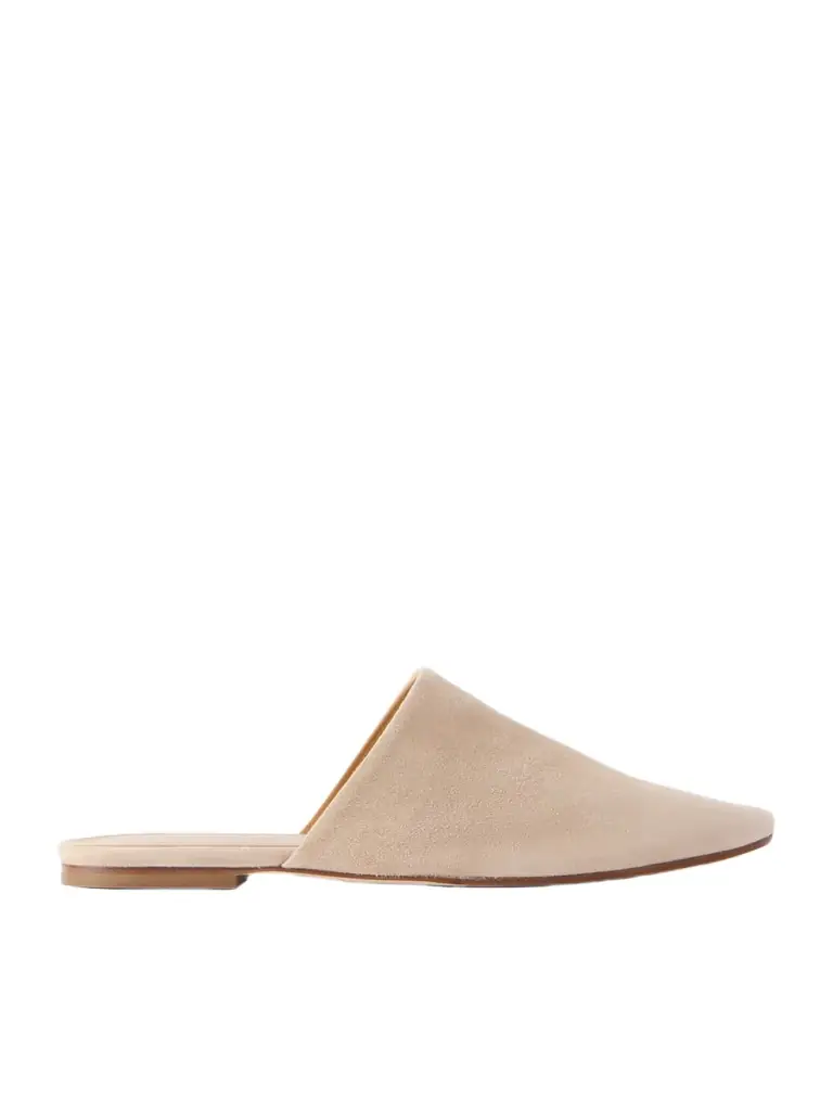 aeyde Rega Suede Slides