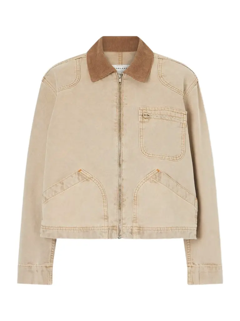 SLVRLAKE Harley Corduroy-trimmed Cotton-canvas Jacket