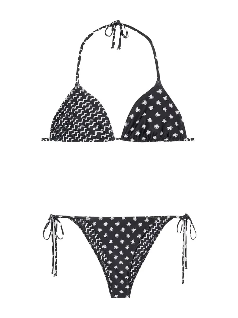 Donde Esteban Estrellitas Y Olas Recycled Triangle Bikini