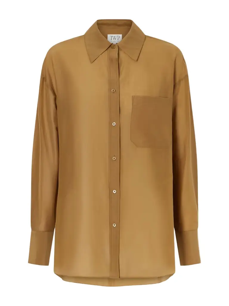 TWP Big Joe Cotton And Silk-blend Shirt