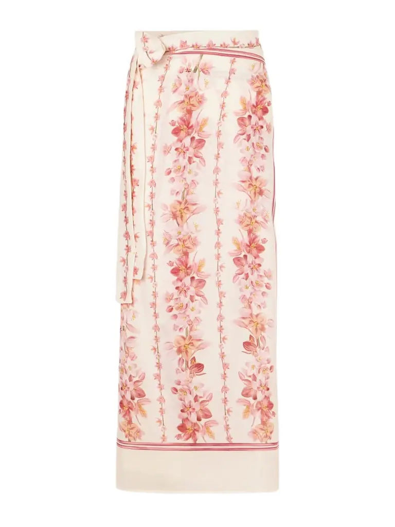 Agua by Agua Bendita Lavanda Cauca Floral-printed Cotton And Silk-blend Pareo