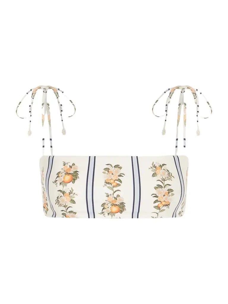 Agua by Agua Bendita Primavera Valle Printed Bikini Top