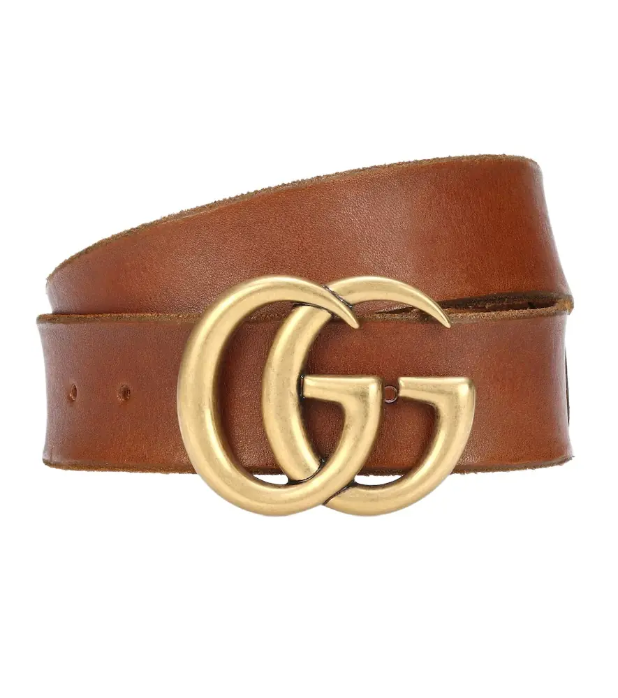 Gucci GG leather belt