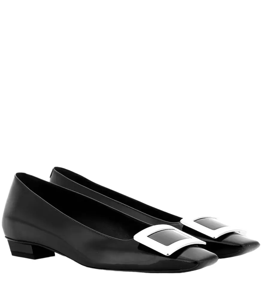 Roger Vivier Belle Vivier patent leather ballet flats