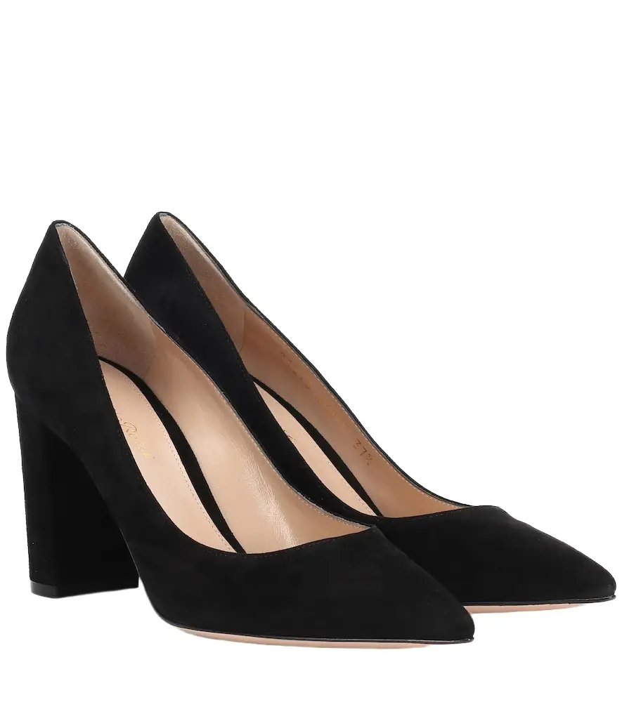 Gianvito Rossi Piper 85 suede pumps