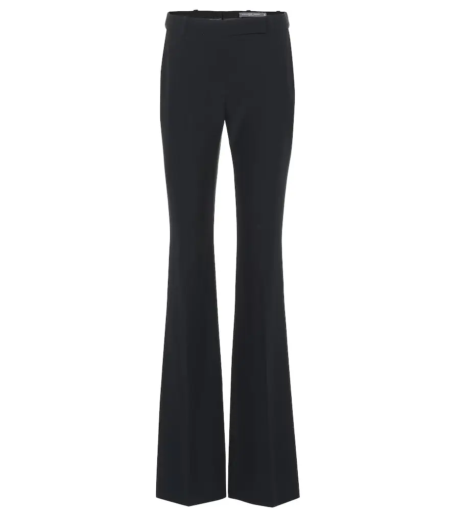 McQueen Mid-rise flared pants