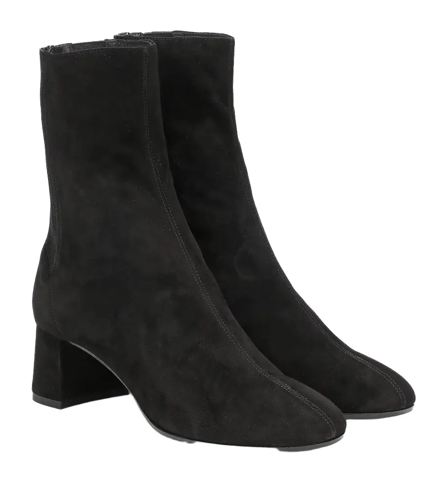 Aquazzura Saint Honore 50 suede ankle boots