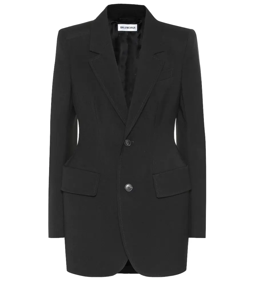 Balenciaga Hourglass virgin wool blazer