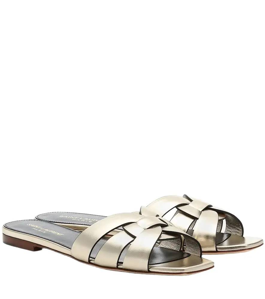 Saint Laurent Tribute Nu Pieds 05 leather slides