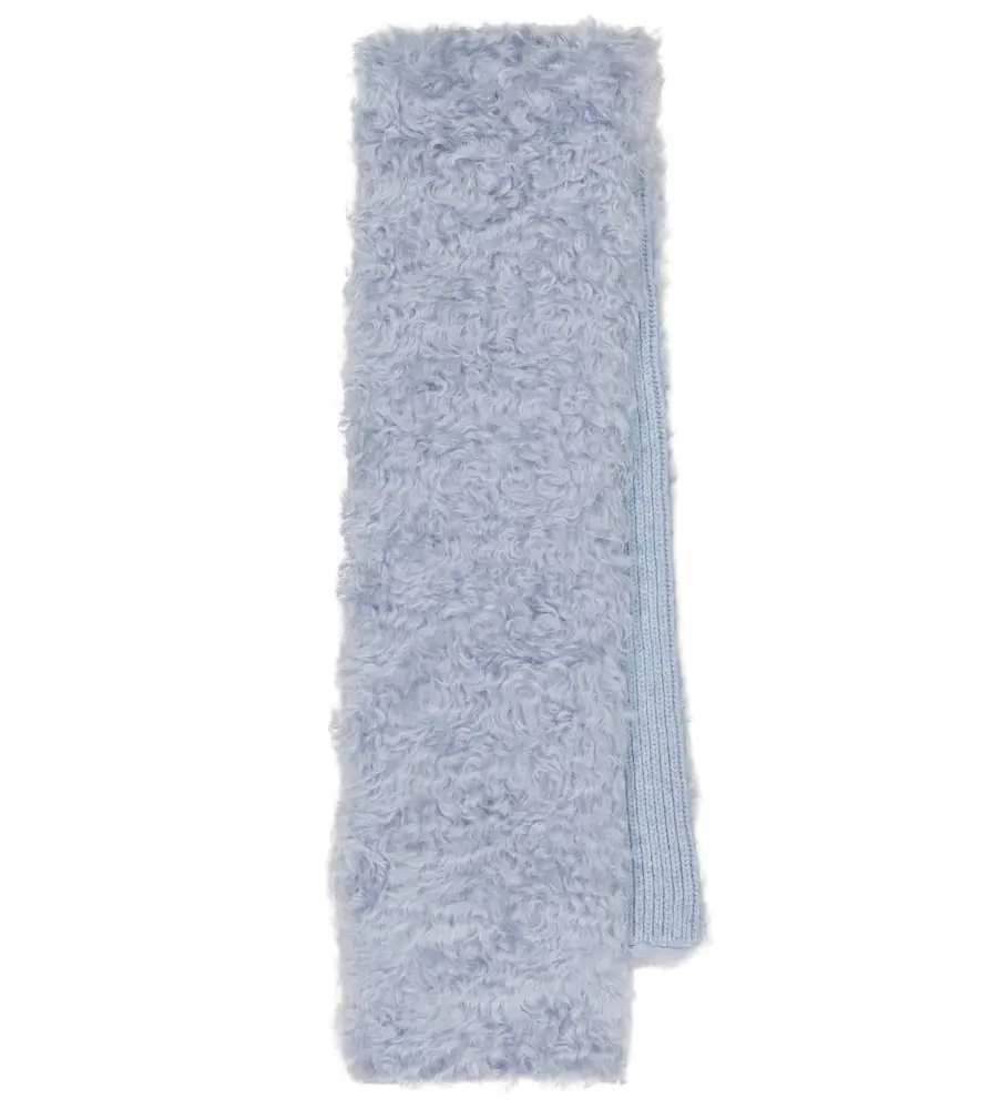 Miu Miu Mohair, cotton and virgin wool scarf