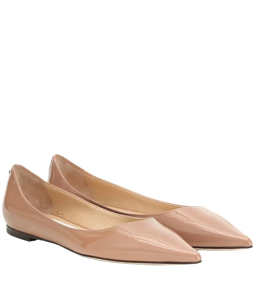 Jimmy Choo Love patent leather ballet flats - Women's Shoes