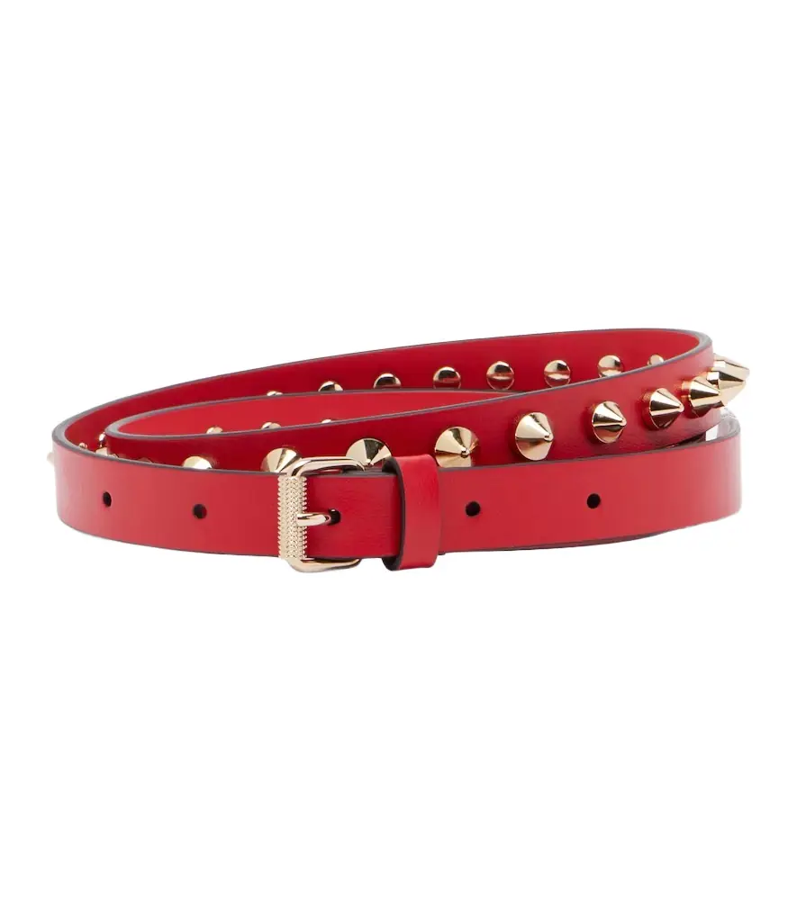 Christian Louboutin Loubispikes leather belt
