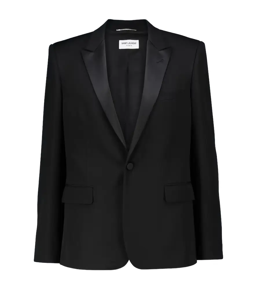 Saint Laurent Wool tuxedo jacket