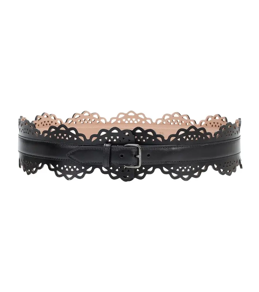 Alaia Alaïa Laser-cut leather belt