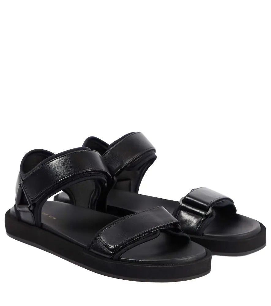 The Row Hook and Loop leather sandals - Women's Shoes