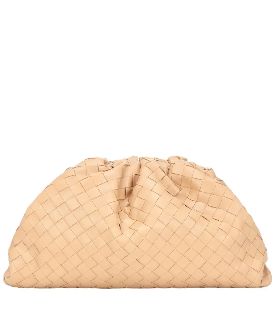 Bottega Veneta Pouch intrecciato leather clutch