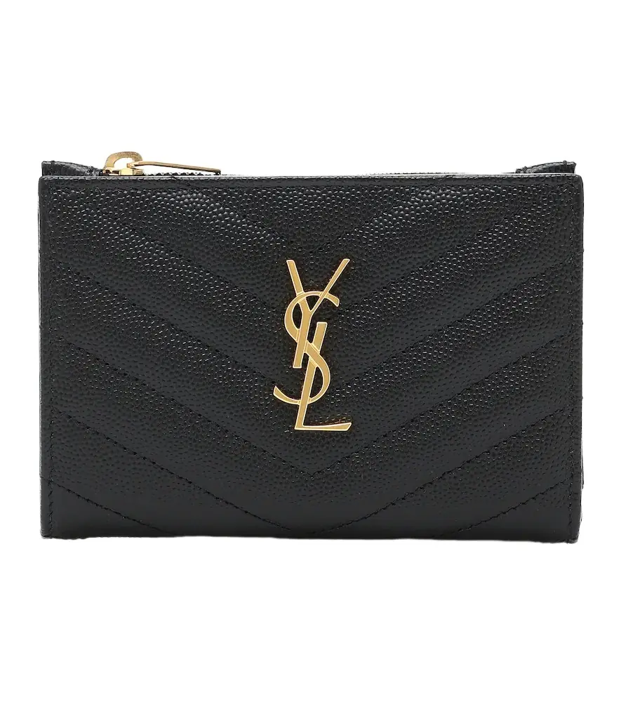 Saint Laurent Monogram zipped leather wallet