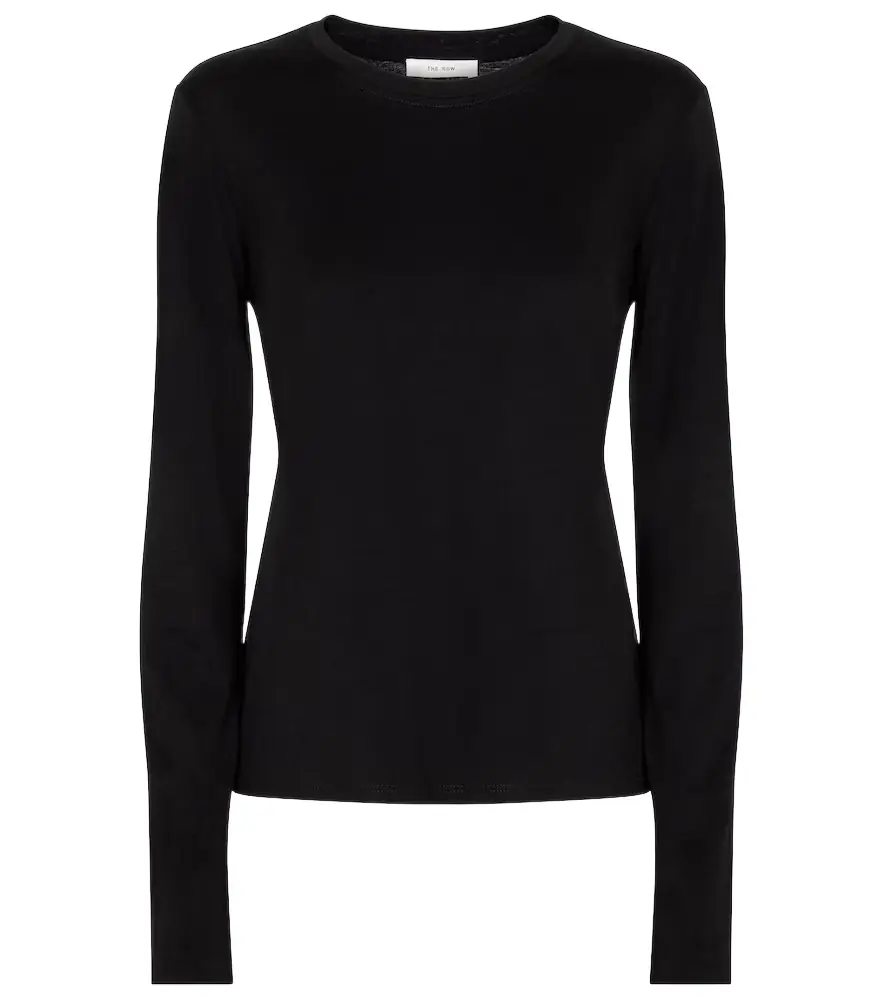 The Row Shermann cotton jersey top