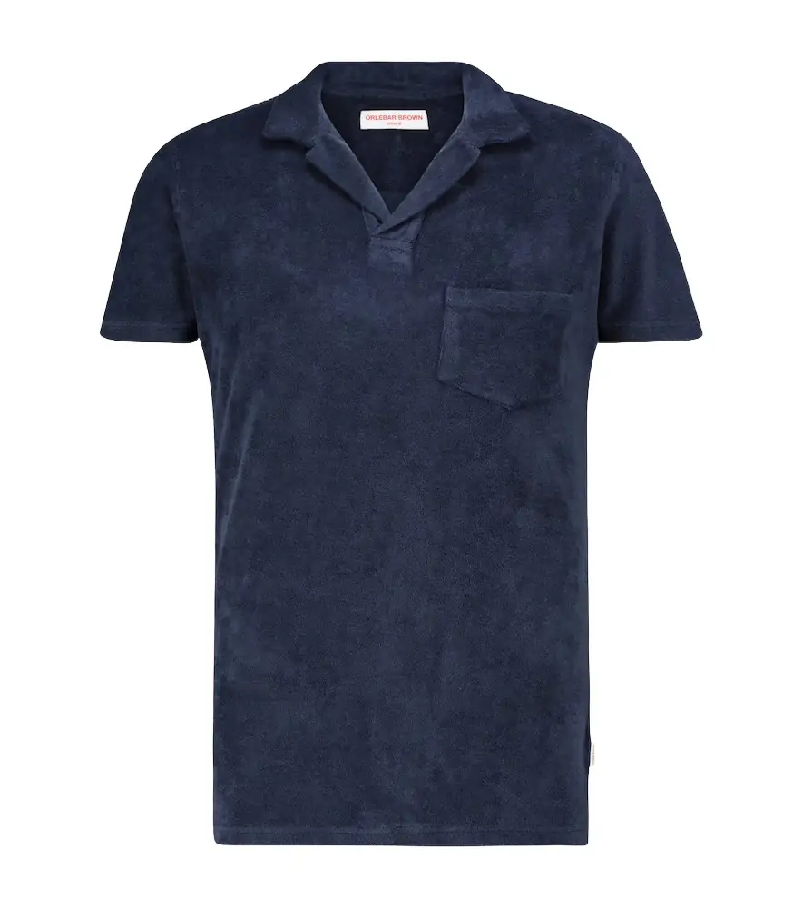 Orlebar Brown Terry toweling cotton polo shirt