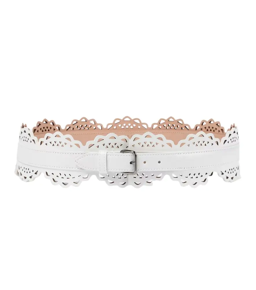 Alaia Alaïa Laser-cut leather belt