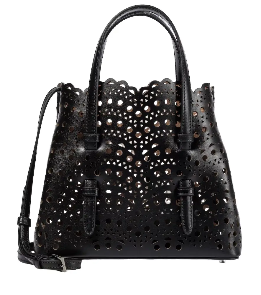 Alaia Alaïa Le Mina 20 Vienne Wave leather tote bag