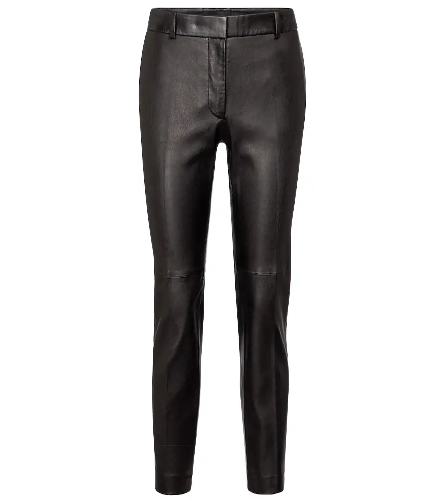 Joseph Coleman mid-rise leather pants