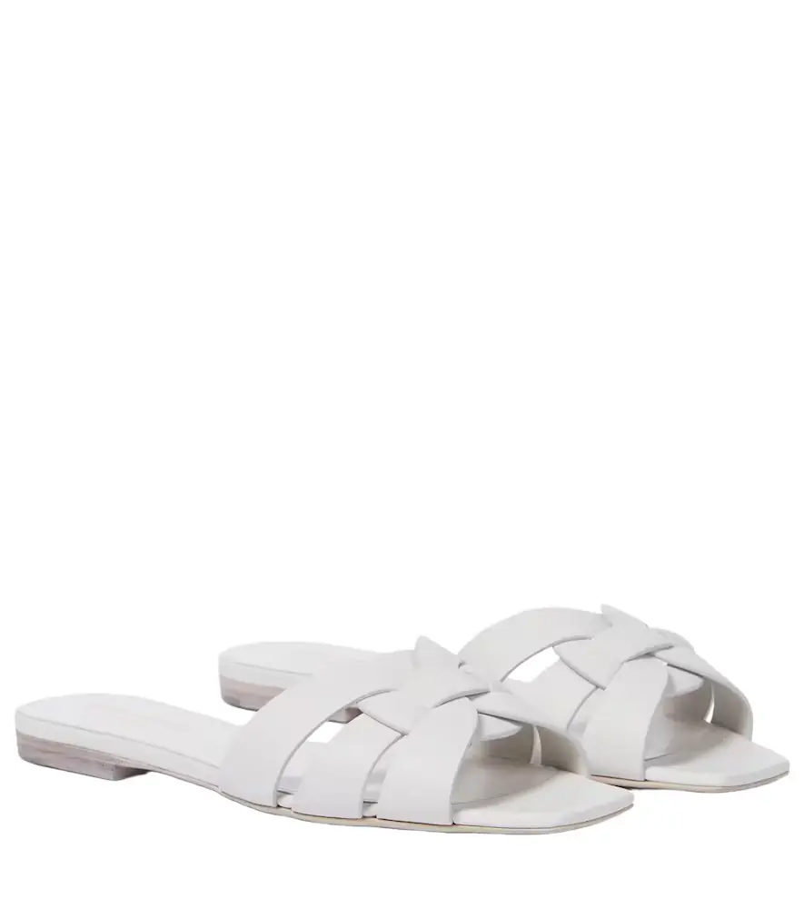 Saint Laurent Tribute leather sandals