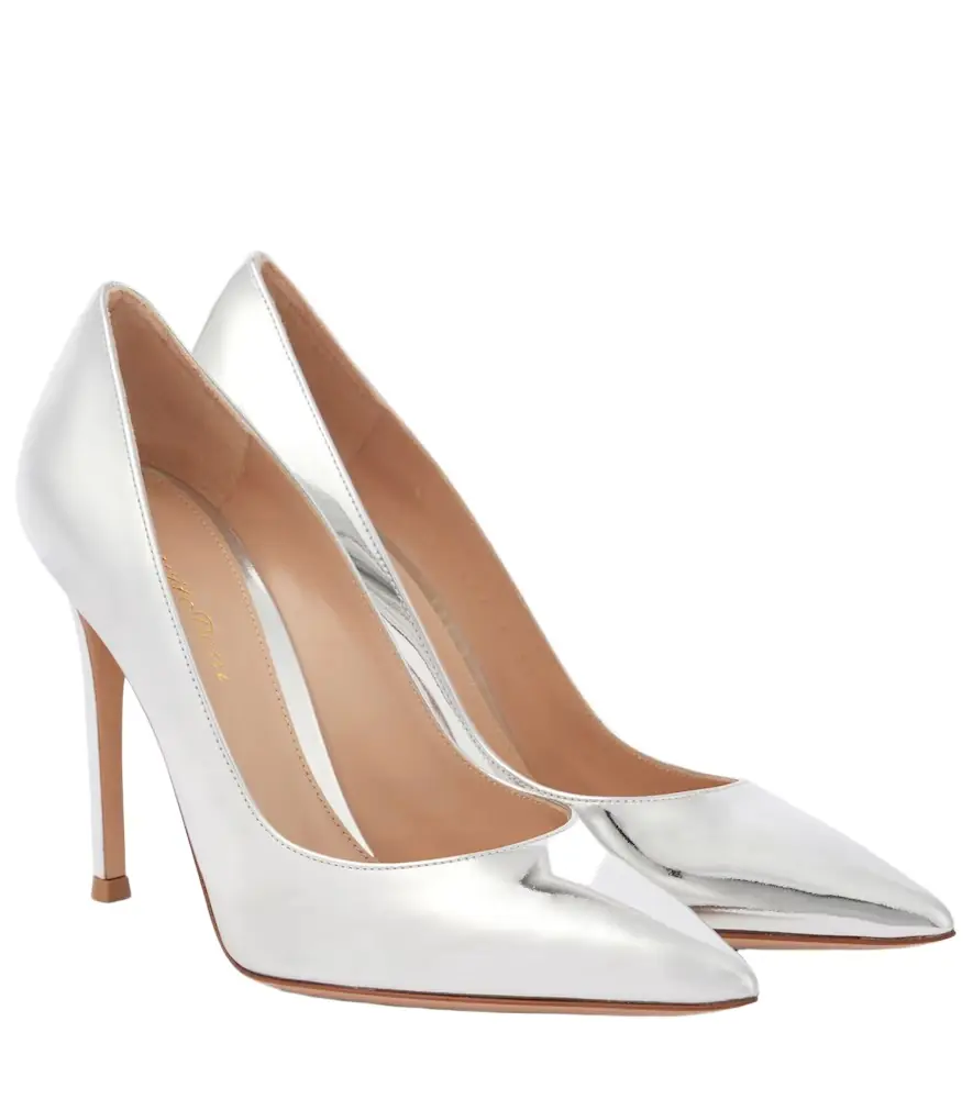 Gianvito Rossi Gianvito 105 metallic leather pumps