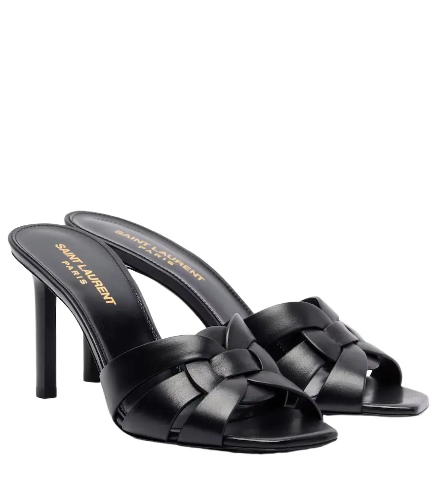 Saint Laurent Tribute 85 leather sandals