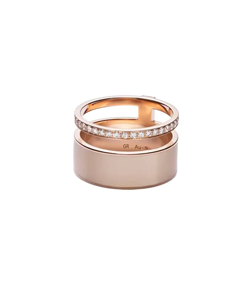 Repossi Berbere Module 18kt rose gold ring with diamonds
