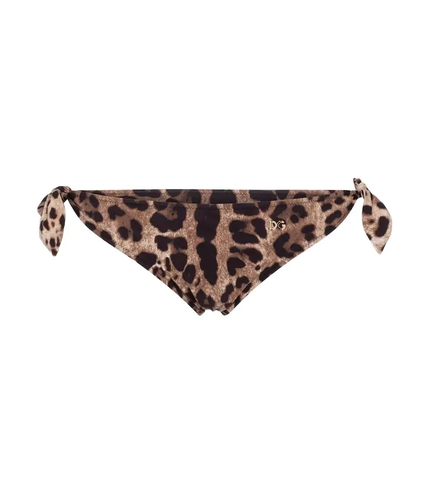 Dolce & Gabbana Leopard-print bikini bottoms