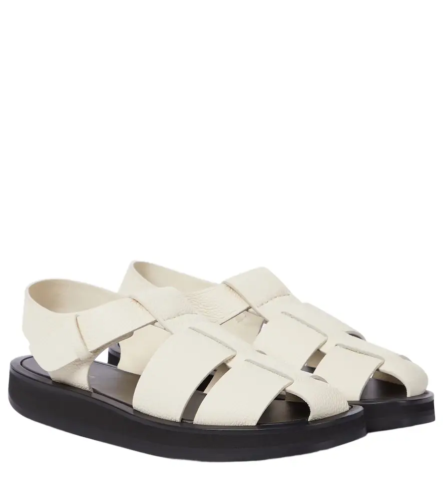The Row Fisherman leather sandals