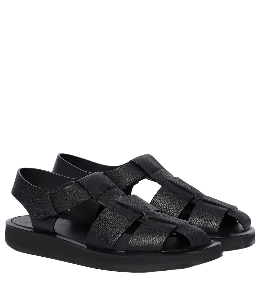 The Row Fisherman leather sandals