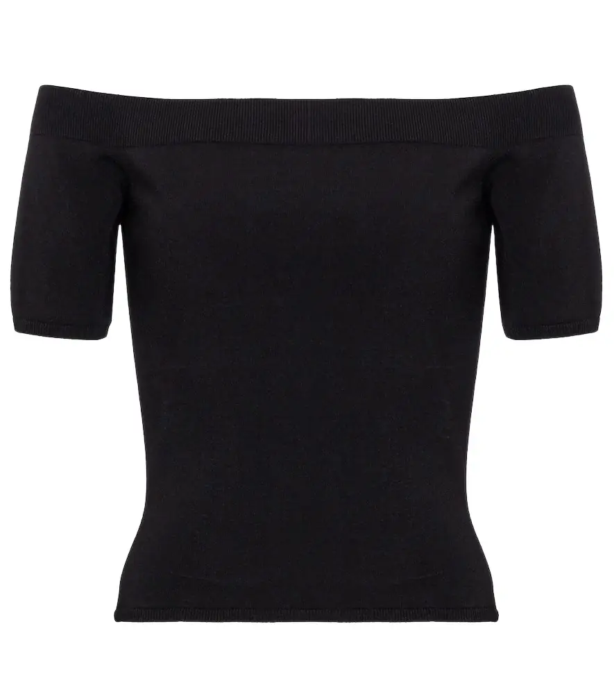 McQueen Off-shoulder top