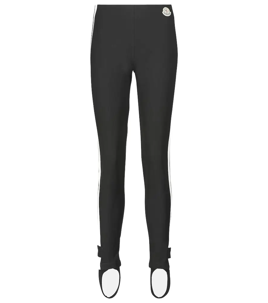 Moncler id-rise jersey stirrup leggings
