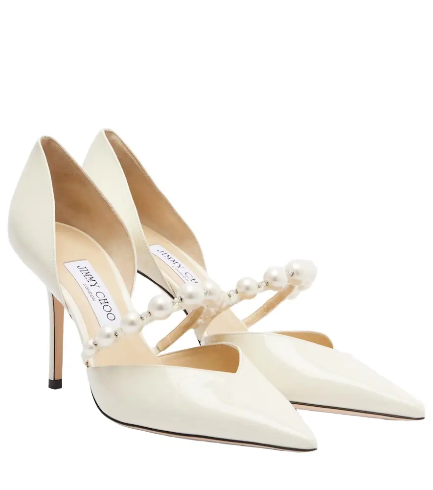 Jimmy Choo Aurelie 85 patent leather pumps