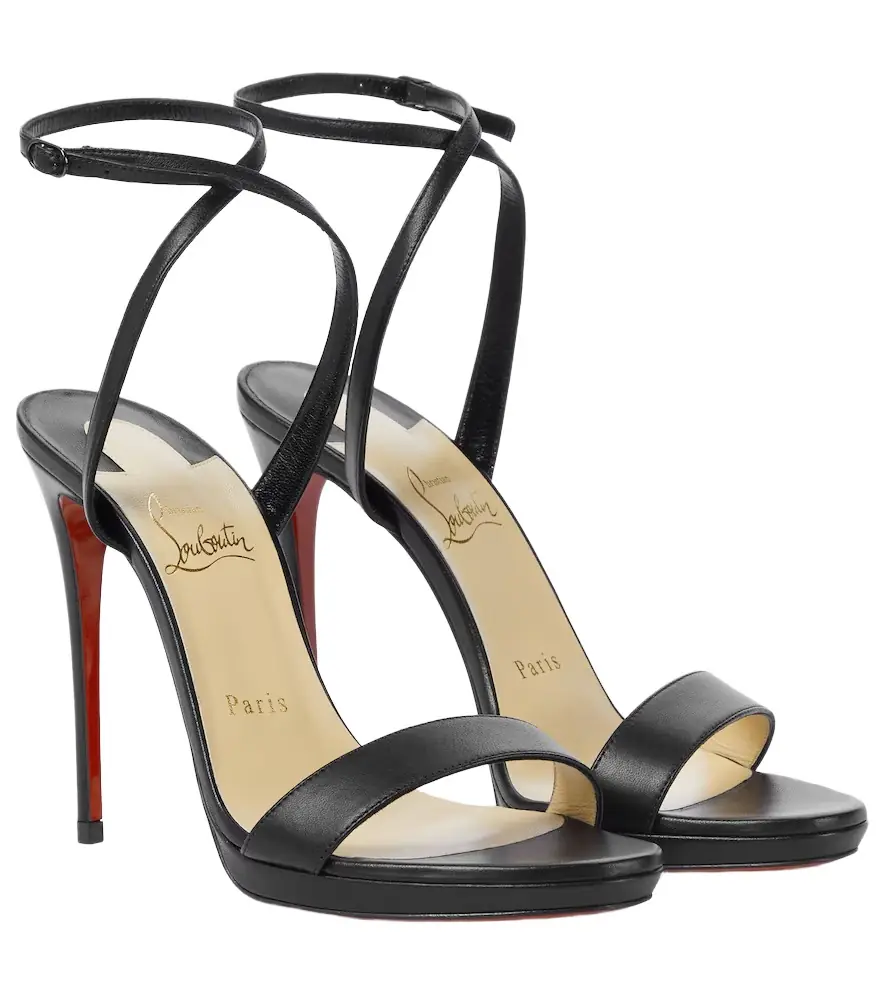 Christian Louboutin Loubi Queen 120 leather sandals