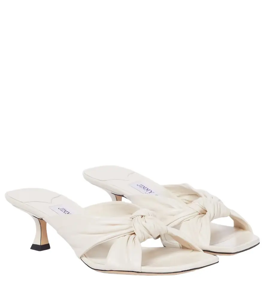 Jimmy Choo Avenue 50 leather sandals - Women's Shoes
