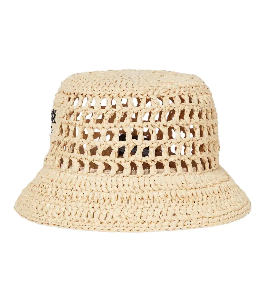 Prada Raffia bucket hat