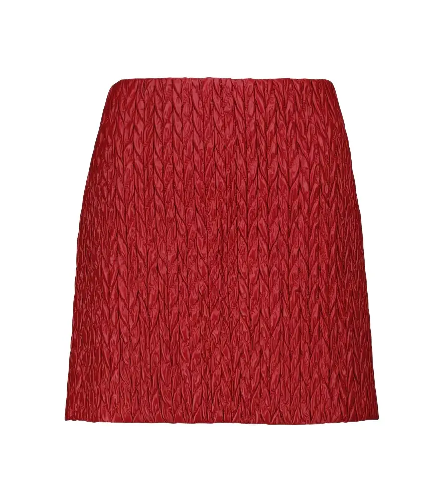 Miu Miu Quilted high-rise miniskirt