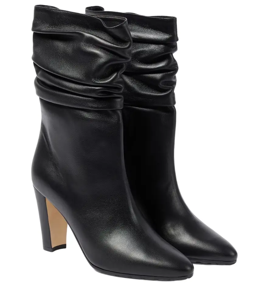 Manolo Blahnik Calasso leather ankle boots