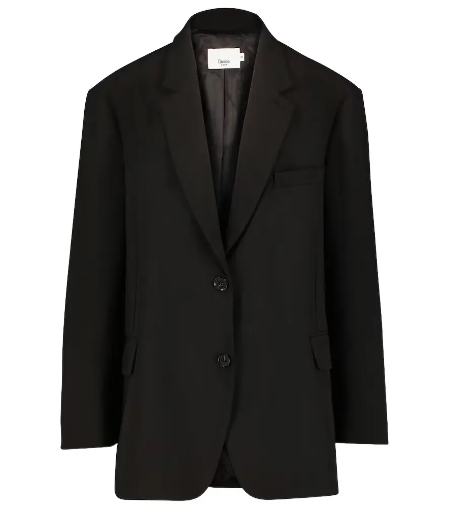 The Frankie Shop Bea twill blazer