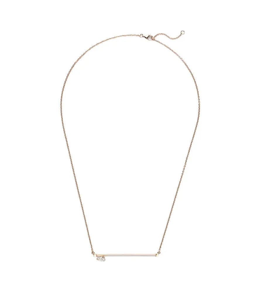Repossi Serti Sur Vide 18kt rose gold necklace with diamond
