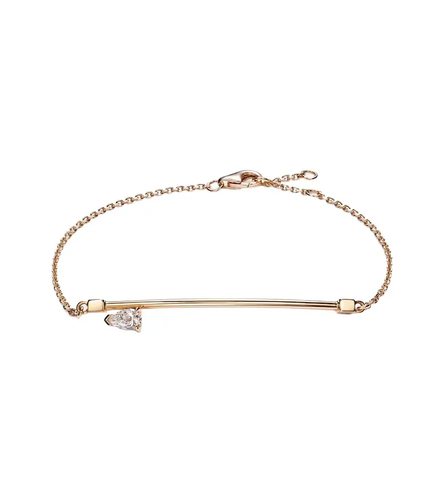 Repossi Serti Sur Vide 18kt rose gold bracelet with diamond